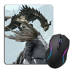 Mouse pad with print The Elder Scrolls Big Dragon