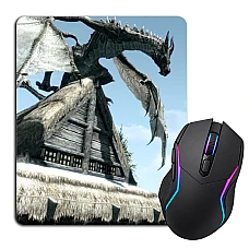 Mouse pad with print The Elder Scrolls Big Dragon Print