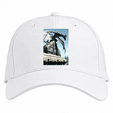 Baseball cap with Print The Elder Scrolls Big Dragon Print - white