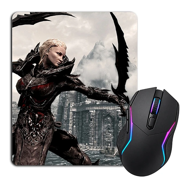 Mouse pad with print The Elder Scrolls Strong Hero Woman