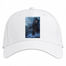 Baseball cap with Print The Elder Scrolls Theme - white