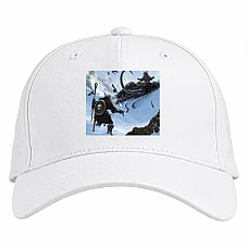 Baseball cap with Print The Elder Scrolls Theme Print - white