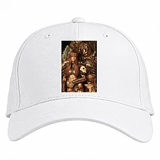 Baseball cap with Print The Elder Scrolls Couple - white