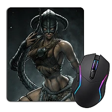 Mouse pad with print The Elder Scrolls Theme Hero Girl