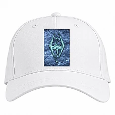 Baseball cap with Print The Elder Scrolls Logo - white