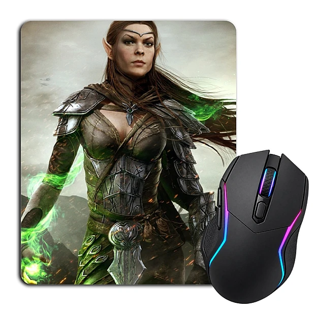 Mouse pad with print The Elder Scrolls Girl Hero Print