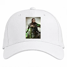 Baseball cap with Print The Elder Scrolls Girl Hero Print - white