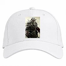 Baseball cap with Print The Elder Scrolls Warrior Print - white