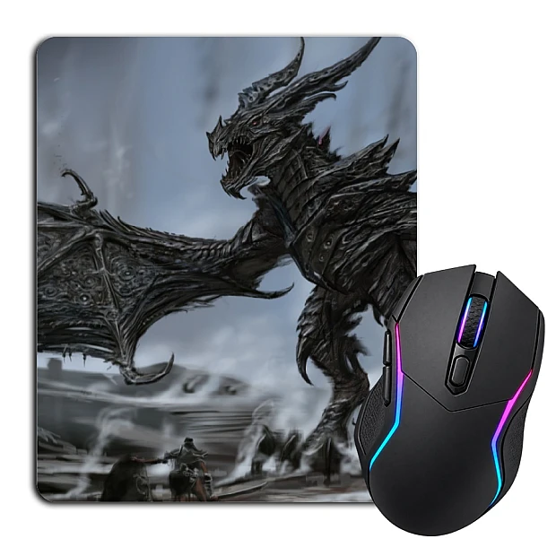 Mouse pad with print The Elder Scrolls Main Dragon