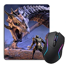 Mouse pad with print The Elder Scrolls Hero Dragon