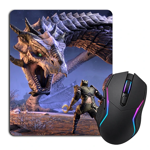 Mouse pad with print The Elder Scrolls Hero Dragon