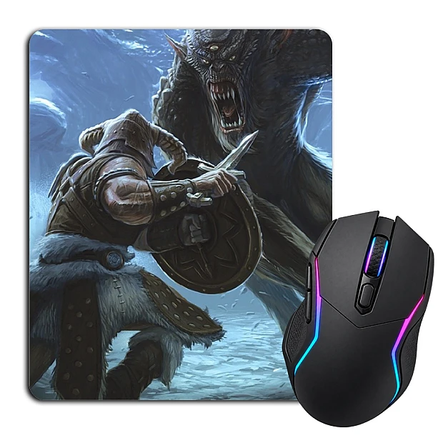 Mouse pad with print The Elder Scrolls Werewolf Hero Battle
