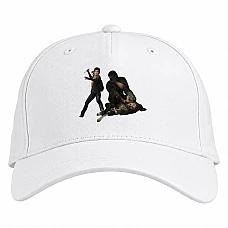 Baseball cap with Print The Last Of Us Print - white