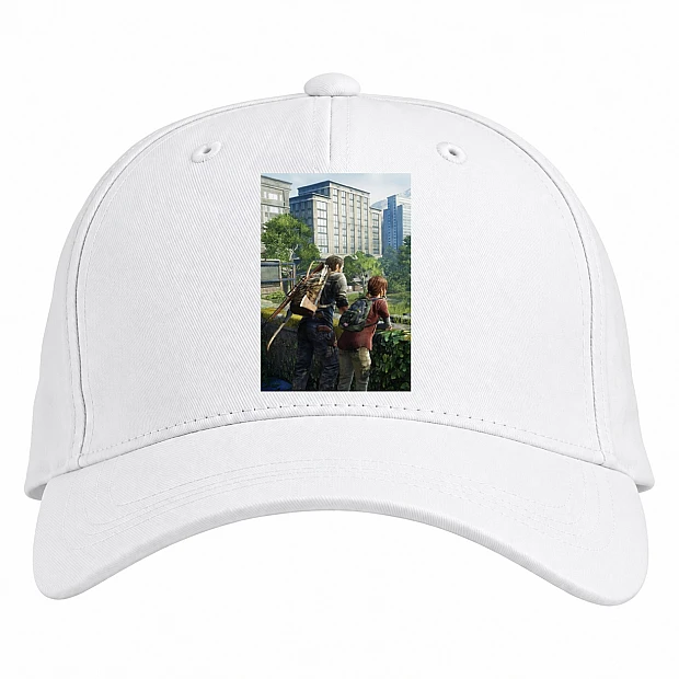 Baseball cap with Print The Last Of Us Heroes Print - white