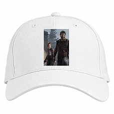 Baseball cap with Print The Last Of Us Main Heroes - white