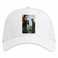 Baseball cap with Print The Last Of Us Main Heroes Print - white