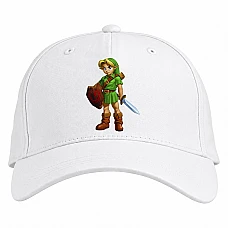 Baseball cap with Print The Legend Of Zelda Hero - white