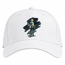 Baseball cap with Print The Legend Of Zelda Hero Print - white