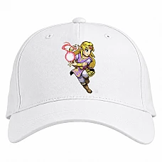 Baseball cap with Print The Legend Of Zelda Hero Magic - white