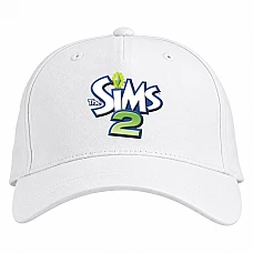 Baseball cap with Print The Sims 2 Logo - white