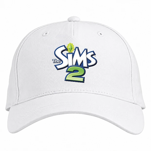 Baseball cap with Print The Sims 2 Logo - white