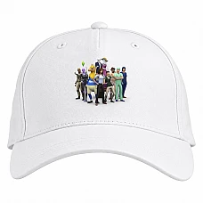 Baseball cap with Print The Sims Heroes - white