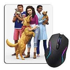 Mouse pad with print The Sims Heroes With Dog