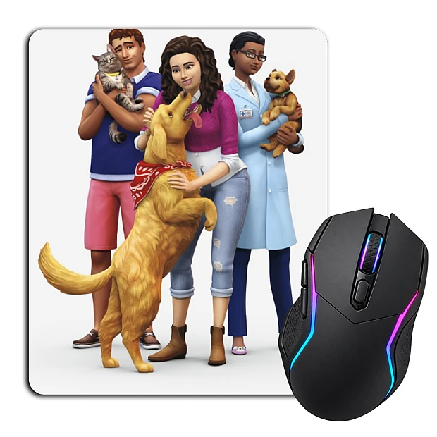 Mouse pad with print The Sims Heroes With Dog