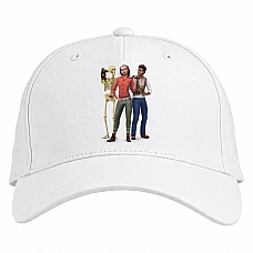 Baseball cap with Print The Sims Theme Heroes - white