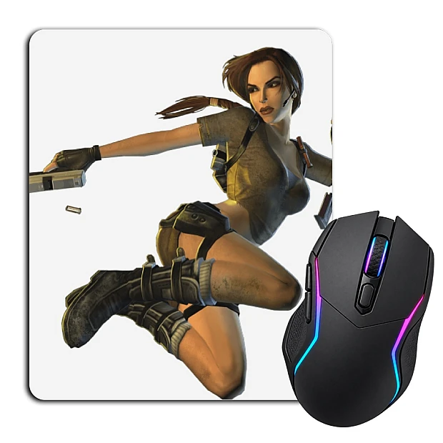 Mouse pad with print Tomb Raider Lara Croft