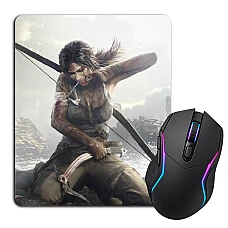 Mouse pad with print Tomb Raider Lara Croft Hero Girl