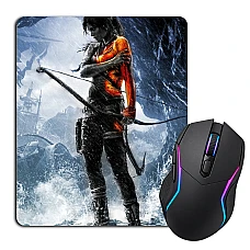 Mouse pad with print Tomb Raider Lara Croft Girl