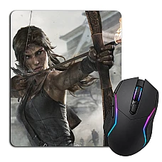 Mouse pad with print Tomb Raider Lara Croft Archer