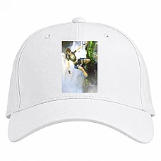 Baseball cap with Print Tomb Raider Lara Croft Girl Hero - white