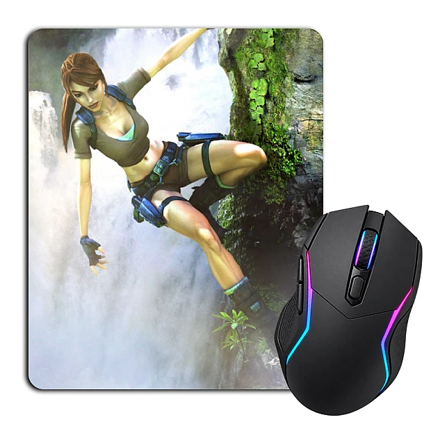 Mouse pad with print Tomb Raider Lara Croft Girl Hero