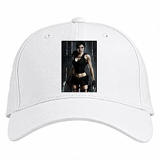 Baseball cap with Print Tomb Raider Lara Croft Strong Hero - white
