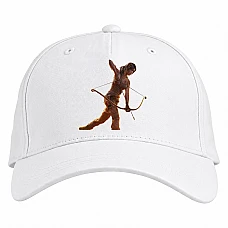 Baseball cap with Print Tomb Raider Strong Lara Croft Print - white