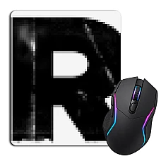 Mouse pad with print Tomb Raider Logo