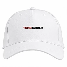 Baseball cap with Print Tomb Raider Logo - white