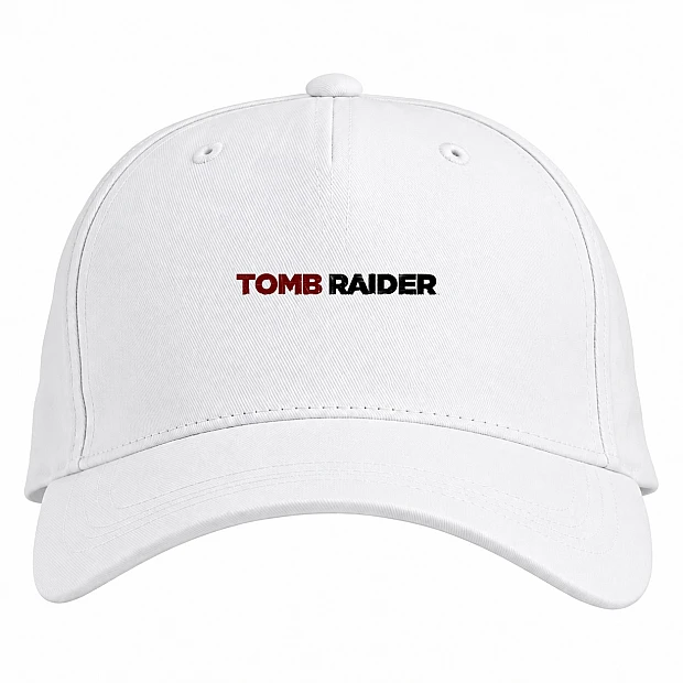 Baseball cap with Print Tomb Raider Logo - white
