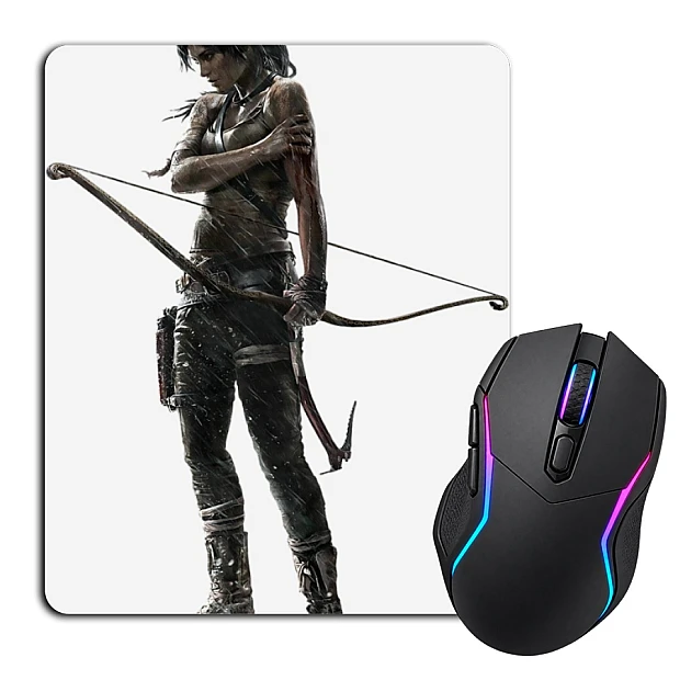 Mouse pad with print Tomb Raider Hero Girl Lara Croft