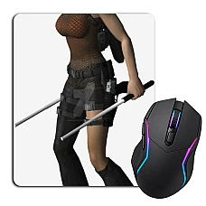 Mouse pad with print Tomb Raider Powerful Hero Lara Croft