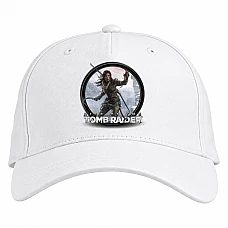 Baseball cap with Print Tomb Raider Logo Print - white