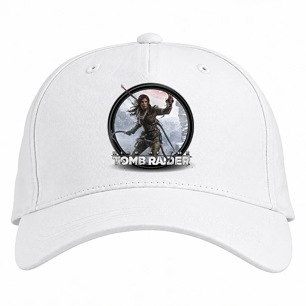 Baseball cap with Print Tomb Raider Logo Print - white