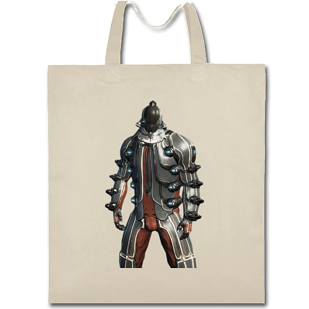 Eco bag with print Warframe Strong Hero - beige