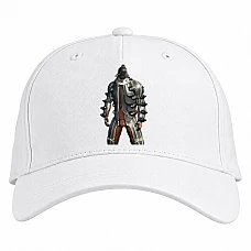Baseball cap with Print Warframe Strong Hero - white