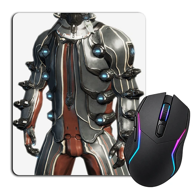 Mouse pad with print Warframe Strong Hero
