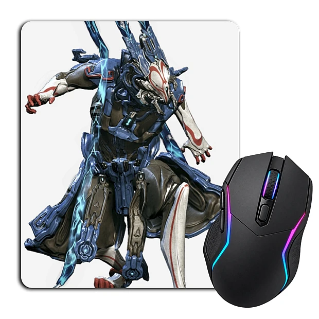 Mouse pad with print Warframe Strong Hero Print