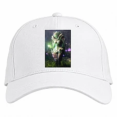 Baseball cap with Print Warframe Creature - white