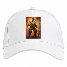 Baseball cap with Print Warframe Creature Print - white